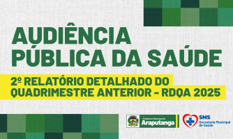 AUDIÊNCIA PÚBLICA DA SAÚDE | 2º RDQA
